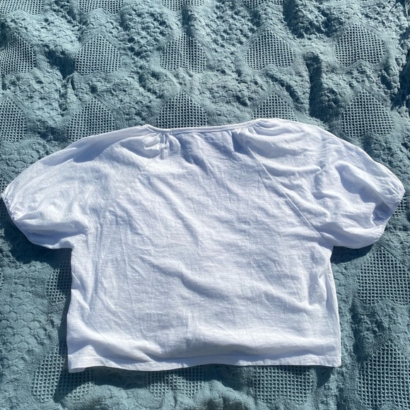 NWOT Aerie Bubble Sleeve T Shirt - Picture 6 of 11